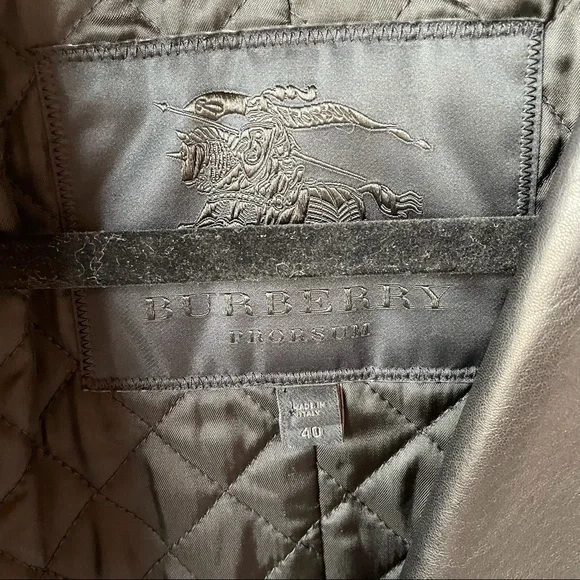 Burberry Prorsum Leather Moto Jacket Black - Picture 7 of 7